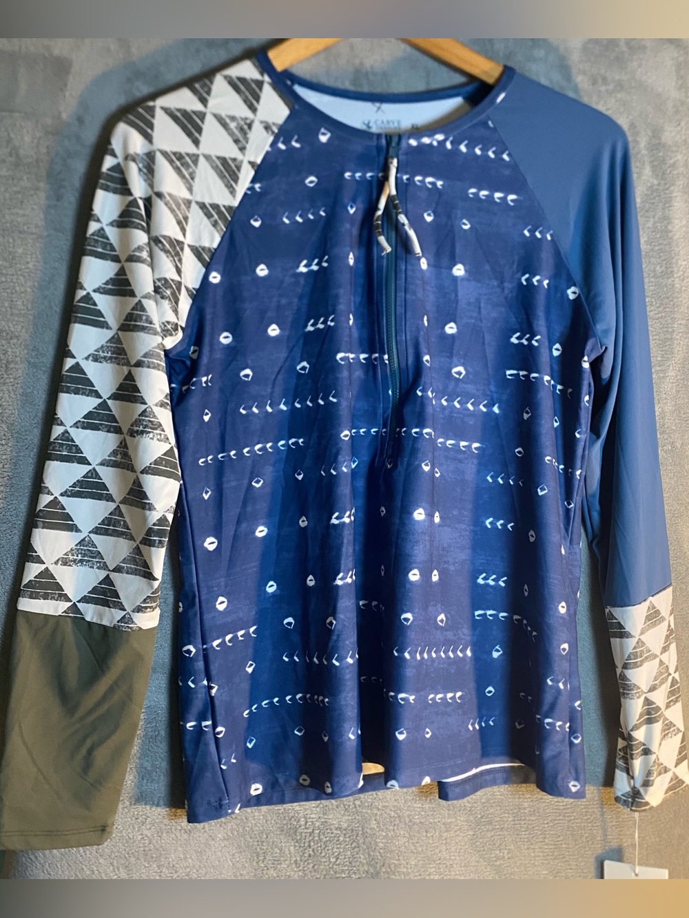 Carve designs XL half zip new long sleeve Rash Guard‎ Shirt Summer beach